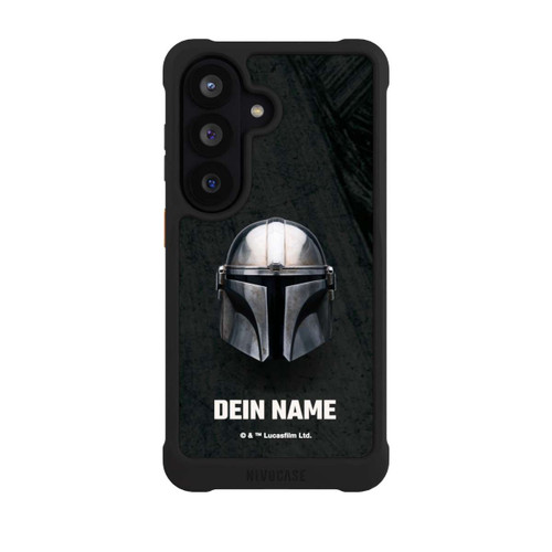 Samsung Galaxy S26 NIVOmax Star Wars Mandalorian Black Helmet Personalisierbar