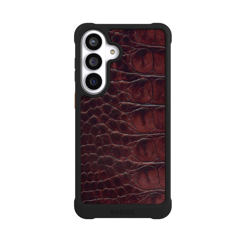 Galaxy S26+ NIVOmax Cuir de Crocodile