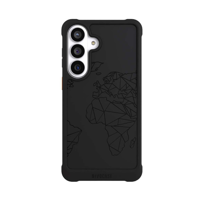 Galaxy S26+ NIVOmax Carte Polygone Noir sans Fond