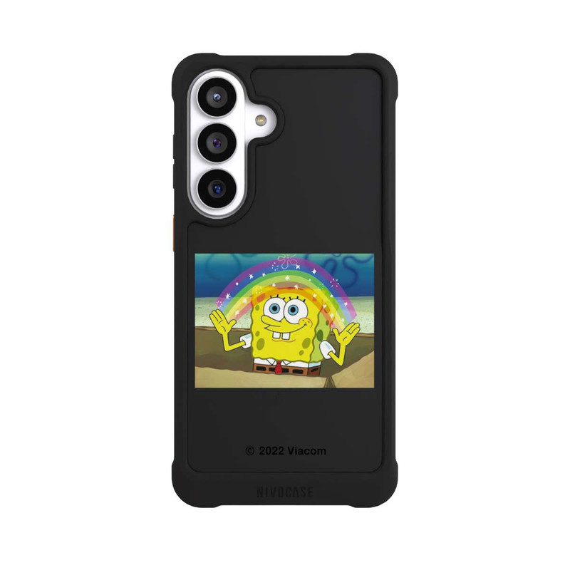 Galaxy S26+ NIVOmax Spongebob - Rainbow Meme transparent