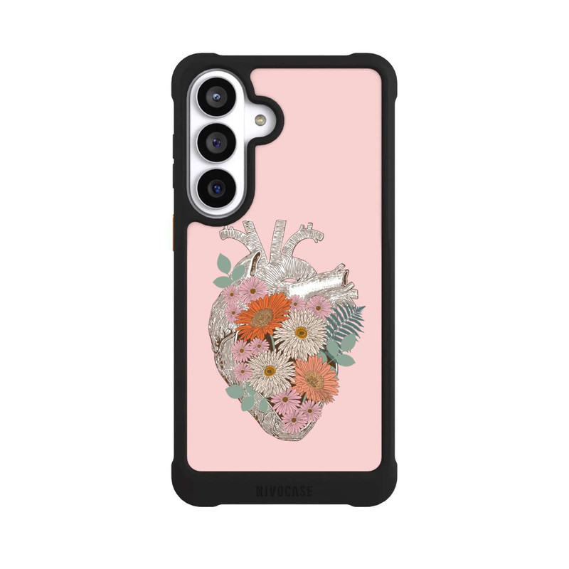 Galaxy S26+ NIVOmax Florales Vintage-Herz