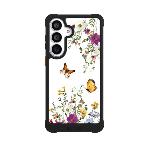 Samsung Galaxy S26+ NIVOmax Schmetterlinge und bunte Blumen