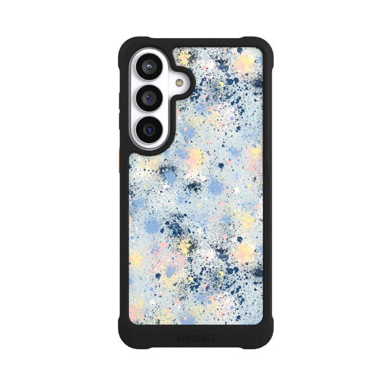 Galaxy S26+ NIVOmax Ink Dripping Dust Texture Blue