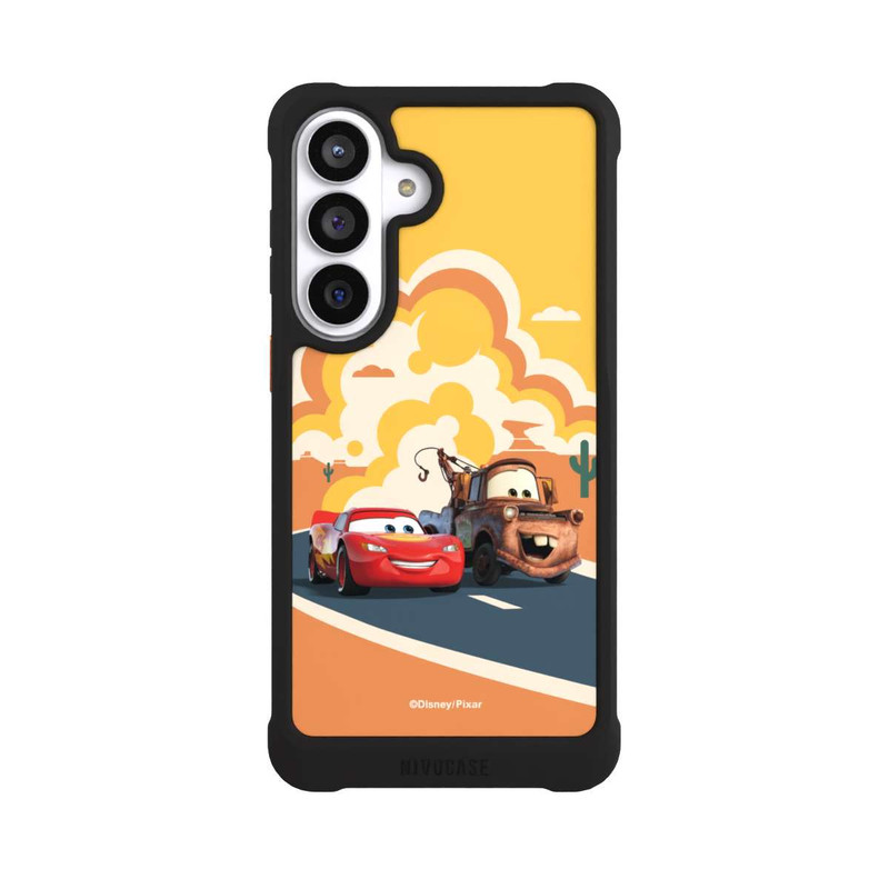 Galaxy S26+ NIVOmax Disney Cars Lightning McQueen Und Hook on the Road