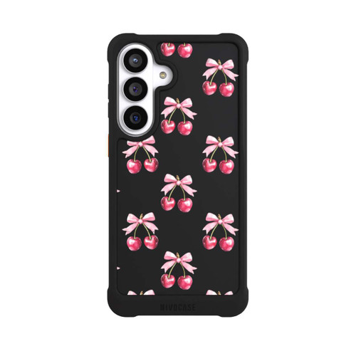 Samsung Galaxy S26+ NIVOmax Cherry Bow Pattern Transparent with AI