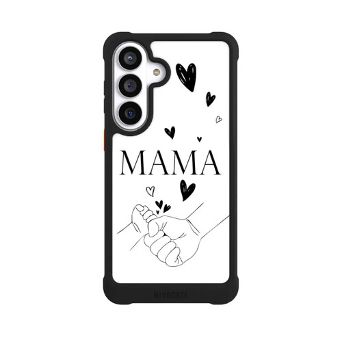 Samsung Galaxy S26+ NIVOmax Muttertag Line Art Hände Schwarz Weiß