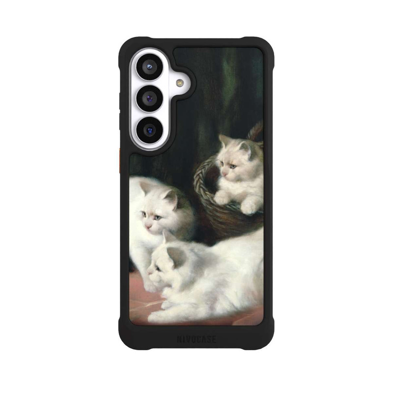 Galaxy S26+ NIVOmax Three White Angora Kittens
