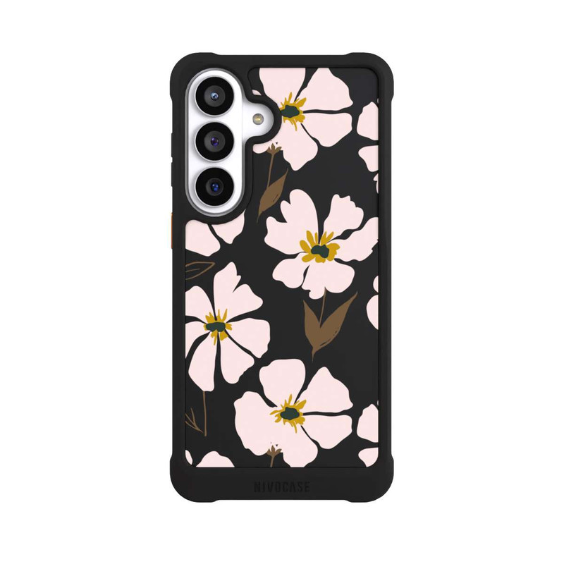 Galaxy S26+ NIVOmax Simple Pastell Flowers Rose Transparent