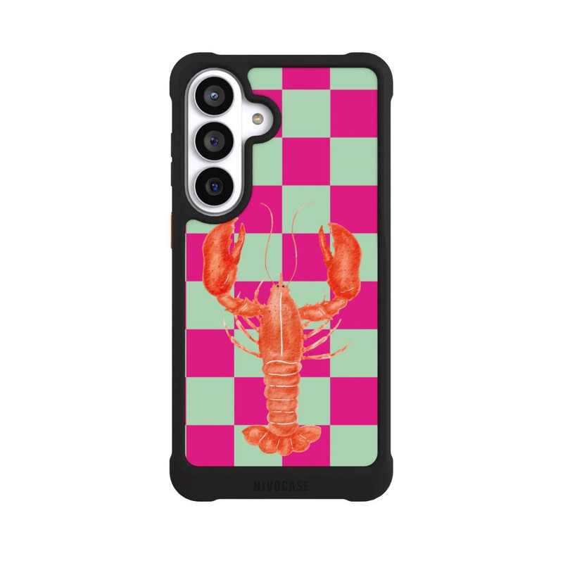 Galaxy S26+ NIVOmax Pink Checkers Lobster
