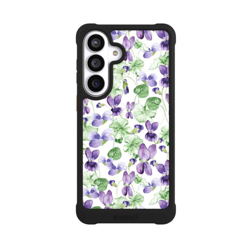 Samsung Galaxy S26+ NIVOmax Purple Wildflowers Pattern Watercolor