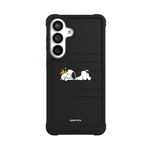Samsung Galaxy S26+ NIVOmax Snoopy Woodstock Streifen Peanuts Transparent
