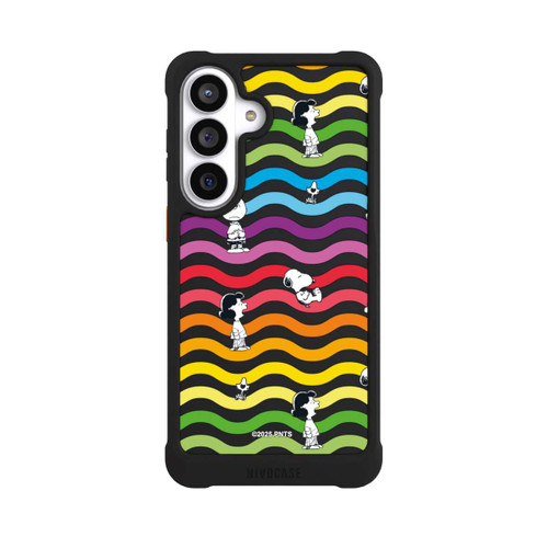 Samsung Galaxy S26+ NIVOmax Snoopy Pattern Rainbow Transparent