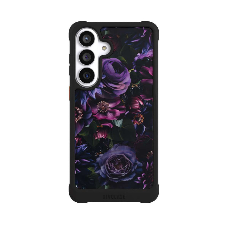 Galaxy S26+ NIVOmax Dark Purple Flowers