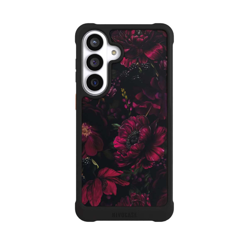 Galaxy S26+ NIVOmax Dunkle Rote Blumen Liebe