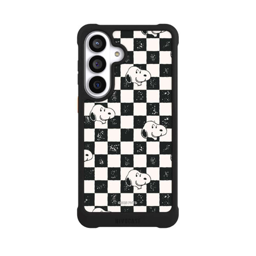 Samsung Galaxy S26+ NIVOmax Snoopy Heads Checked Pattern