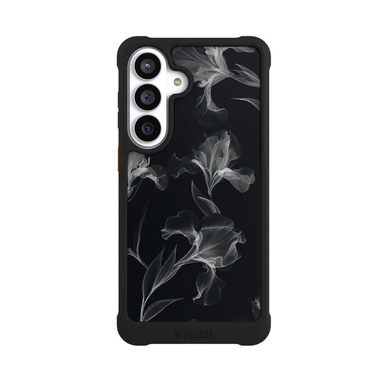 Galaxy S26+ NIVOmax Blumen Schwarz-Weiß Röntgenaufnahme