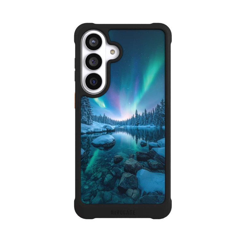 Galaxy S26+ NIVOmax Aurora Borealis Glow with AI