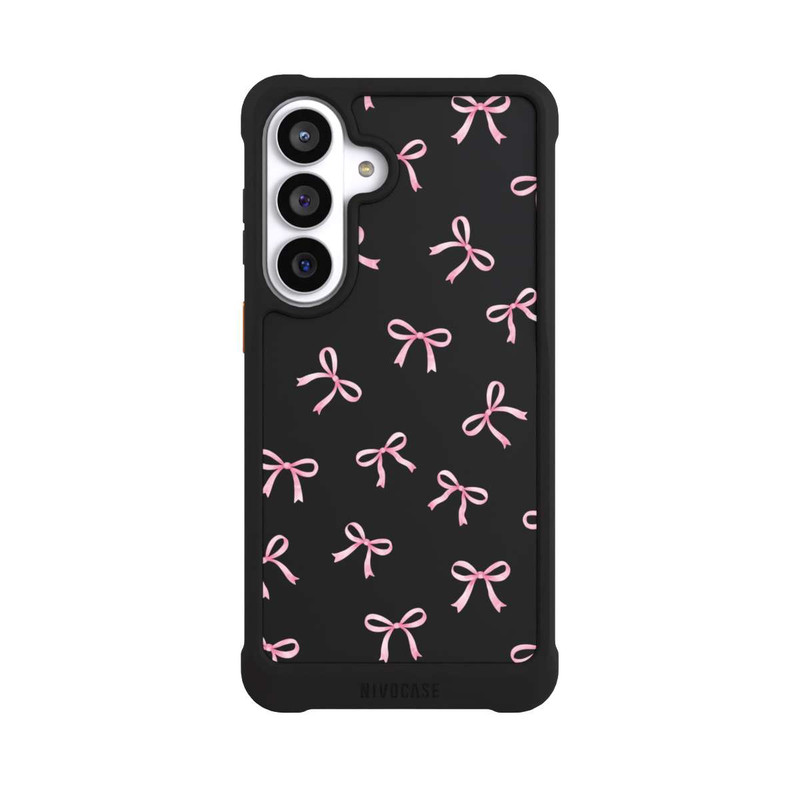Galaxy S26+ NIVOmax Rosa Schleifen transparent mit KI