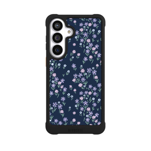 Samsung Galaxy S26+ NIVOmax Dark Blue Floral Theme