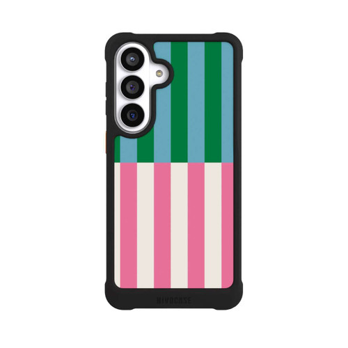 Samsung Galaxy S26+ NIVOmax Motif Rayé Vert Rose
