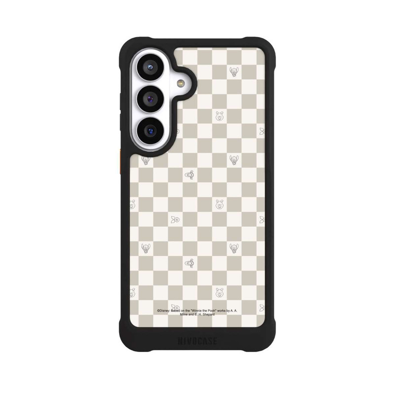 Galaxy S26+ NIVOmax Winnie the Pooh Checked Pattern Beige