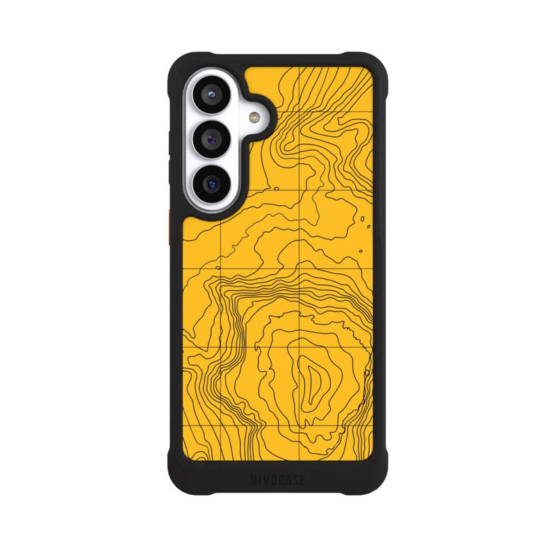 Galaxy S26+ NIVOmax Lignes de montagne jaunes