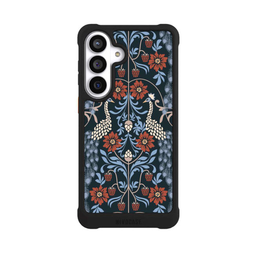 Samsung Galaxy S26+ NIVOmax Vintage Peacock Garden Arts and Crafts Floral Dark