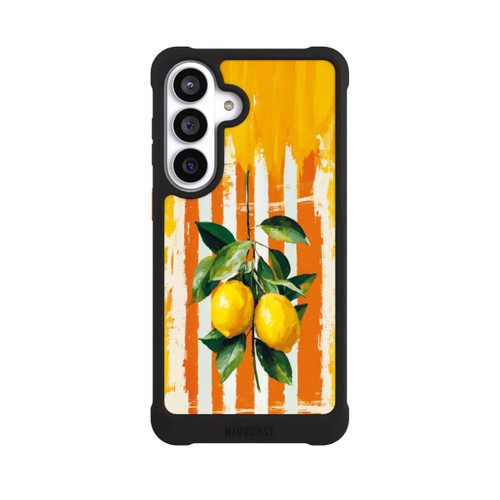 Samsung Galaxy S26+ NIVOmax Summer Lemons on Stripes with AI