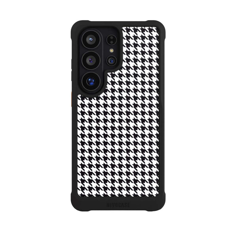 Galaxy S26 Ultra NIVOmax Pied de Poule Noir Blanc