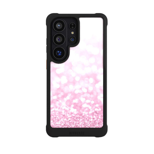 Samsung Galaxy S26 Ultra NIVOmax Pluie de paillettes roses look