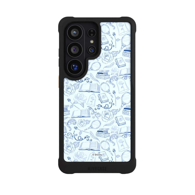 Galaxy S26 Ultra NIVOmax La Belle et la Bête Motif Bleu