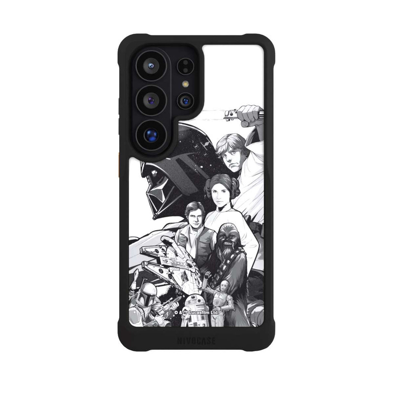 Galaxy S26 Ultra NIVOmax Personnages StarWars - Noir et Blanc