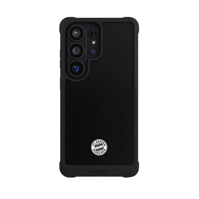 Galaxy S26 Ultra NIVOmax Classic FCB Logo - white on black
