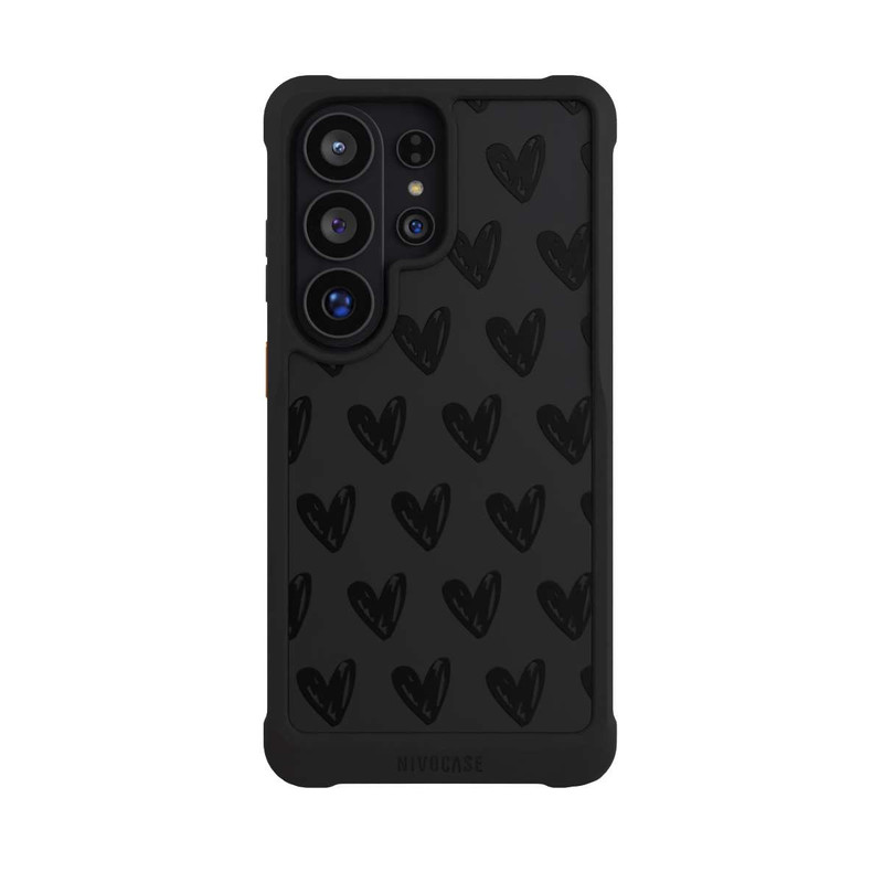 Galaxy S26 Ultra NIVOmax Herzen Schwarz ohne Hintergrund