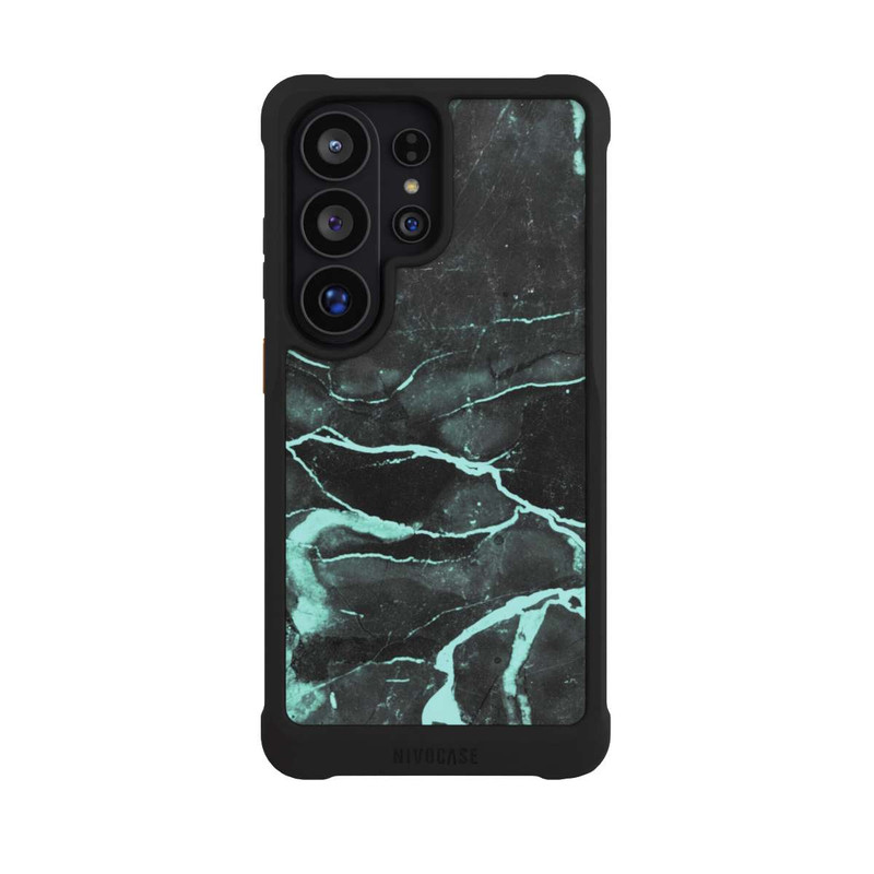 Galaxy S26 Ultra NIVOmax Grauer und blauer Marmor