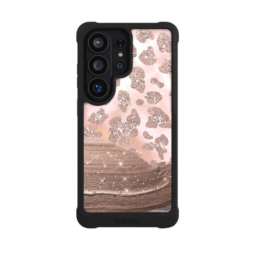 Samsung Galaxy S26 Ultra NIVOmax Silver Leopard Glitterlook