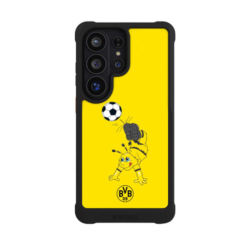 Samsung Galaxy S26 Ultra NIVOmax Emma mit Fussball - BVB