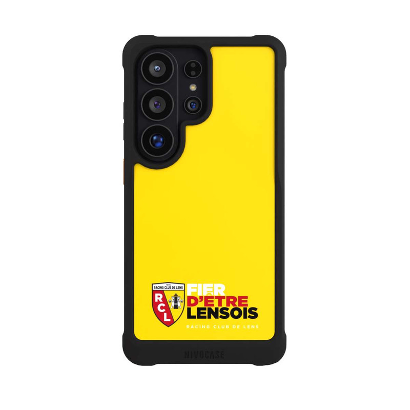 Galaxy S26 Ultra NIVOmax Fond Logo RCL Jaune