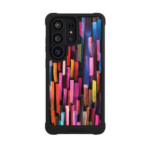 Samsung Galaxy S26 Ultra NIVOmax Bunte Pinselstriche schwarz