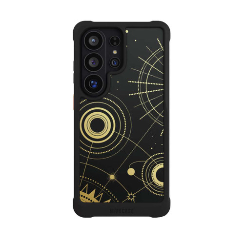 Samsung Galaxy S26 Ultra NIVOmax Schwarzer und goldener Look Abstrakt