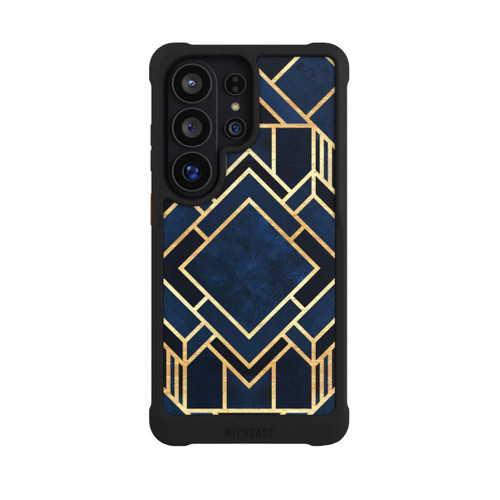 Samsung Galaxy S26 Ultra NIVOmax Kunst Deko Blau Golddruck