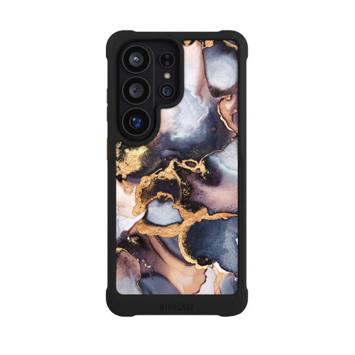 Samsung Galaxy S26 Ultra NIVOmax Verträumte Tinte Grau-Golddruck