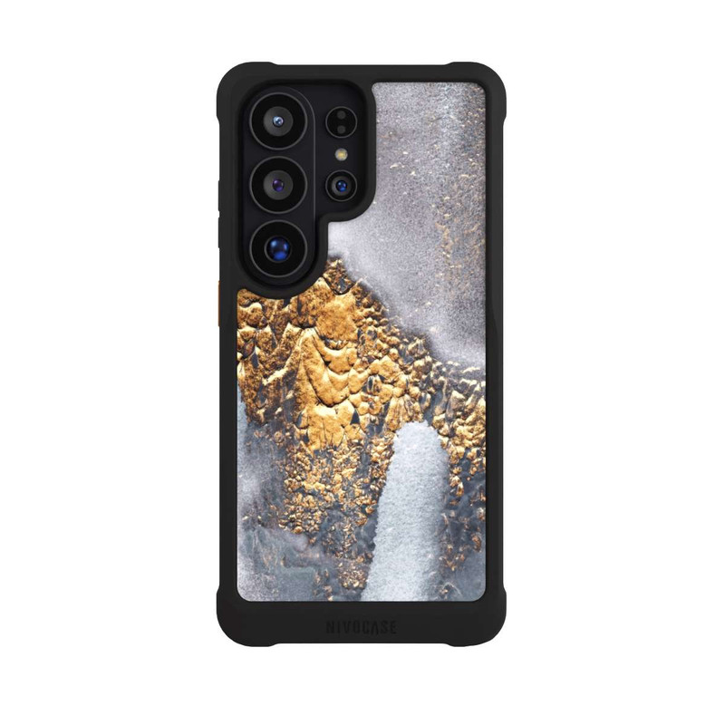Galaxy S26 Ultra NIVOmax Beton-Gold-Glitzerlook