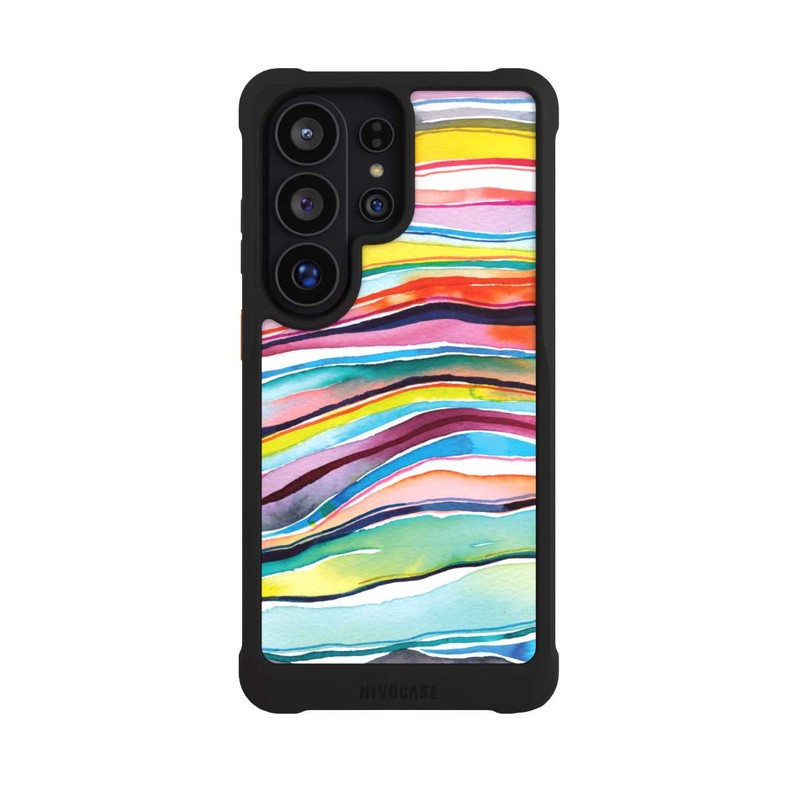 Galaxy S26 Ultra NIVOmax Couches d'agate aquarelle