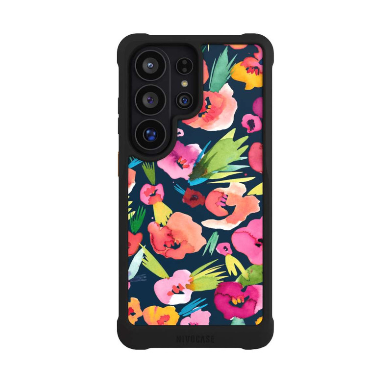 Galaxy S26 Ultra NIVOmax tropische Blumen aquarell