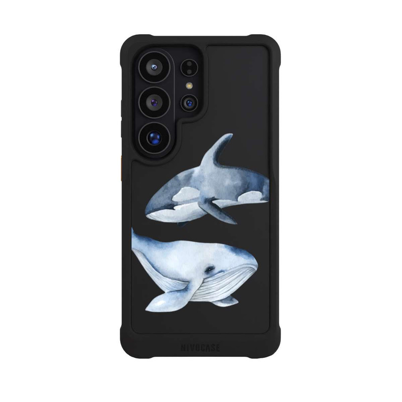 Galaxy S26 Ultra NIVOmax Baleines transparentes
