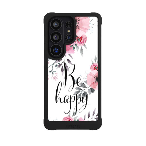 Samsung Galaxy S26 Ultra NIVOmax Be Happy Blumen