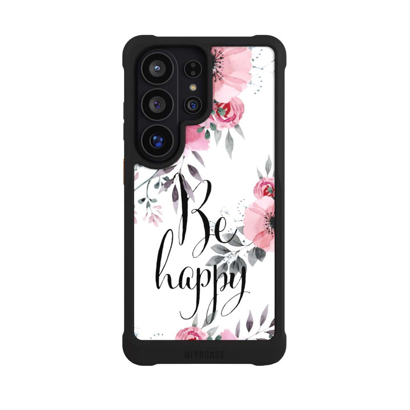 Galaxy S26 Ultra NIVOmax Be Happy Blumen