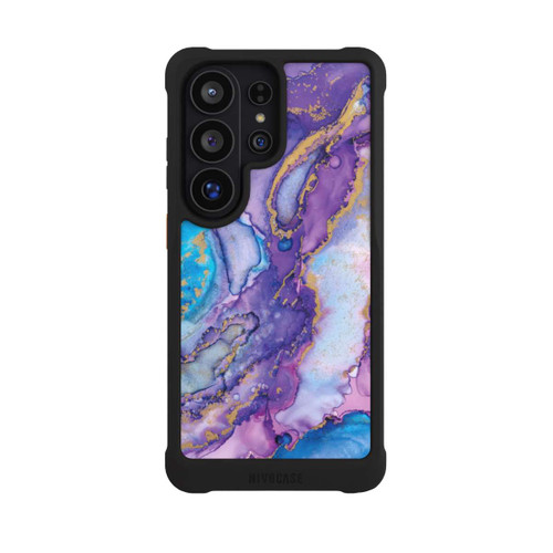 Samsung Galaxy S26 Ultra NIVOmax Purple und Blue Swirl Ink