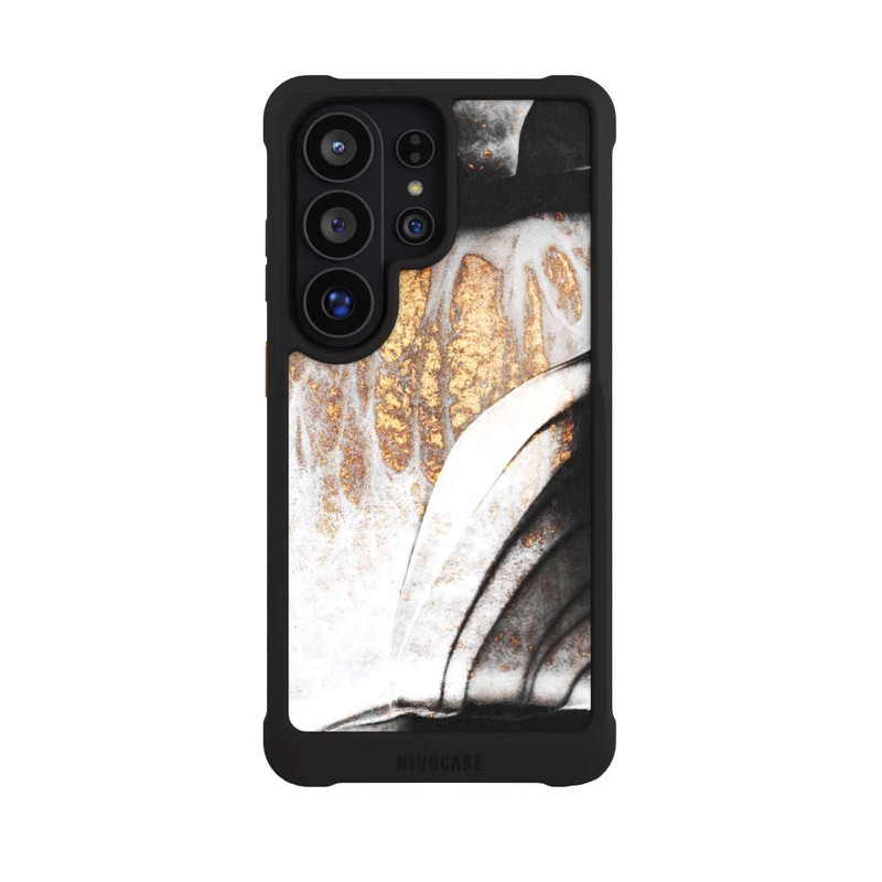 Galaxy S26 Ultra NIVOmax Schwarze und goldene Adern